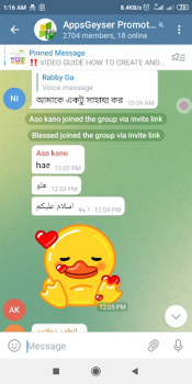 Herunterladen Messenger lite, telegram lite Kommunikation für Android Bildschirmfoto 2