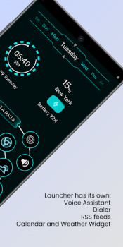 Herunterladen Jarvis Scifi:Epischer Launcher Personalisierung für Android Bildschirmfoto 2