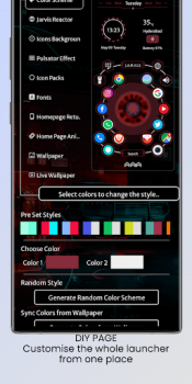 Herunterladen Jarvis Scifi:Epischer Launcher Personalisierung für Android Bildschirmfoto 3