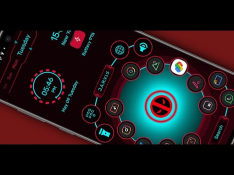 Herunterladen Jarvis Scifi:Epischer Launcher Personalisierung für Android Bildschirmfoto 8