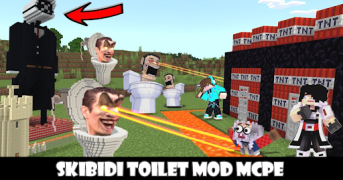 Herunterladen Skibidi Toilet 3 mod Minecraft Personalisierung für Android Bildschirmfoto 2