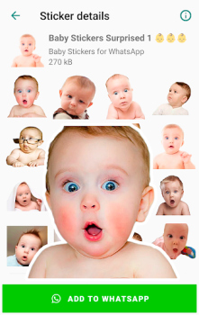 Herunterladen Baby Stickers for WhatsApp Kommunikation für Android Bildschirmfoto 3