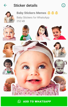 Herunterladen Baby Stickers for WhatsApp Kommunikation für Android Bildschirmfoto 6