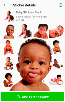 Herunterladen Baby Stickers for WhatsApp Kommunikation für Android Bildschirmfoto 7
