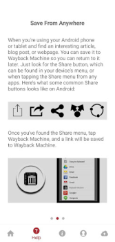 Herunterladen Wayback Machine Soziales für Android Bildschirmfoto 5