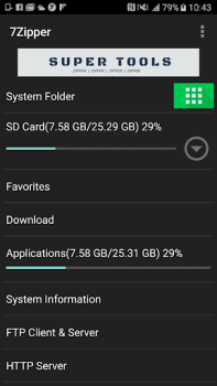 Herunterladen 7Zipper - Dateimanager Werkzeuge für Android Bildschirmfoto 3