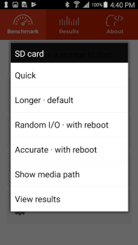 Herunterladen A1 SD Bench Werkzeuge für Android Bildschirmfoto 3