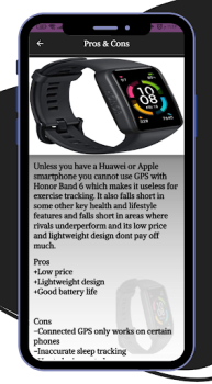 Herunterladen HONOR Band 6 smartwatch Guide Werkzeuge für Android Bildschirmfoto 3