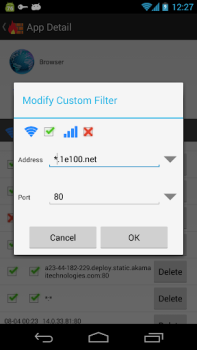 Herunterladen Firewall ohne Root Arbeit für Android Bildschirmfoto 3