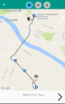 Herunterladen BusGrodno Karten & Navigation für Android Bildschirmfoto 3