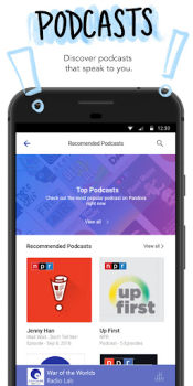 Herunterladen Pandora - Music & Podcasts Musik und Audio für Android Bildschirmfoto 5