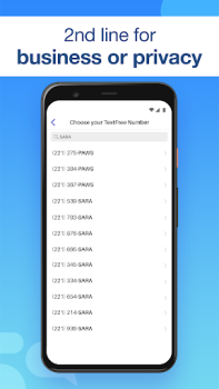 Herunterladen Text Free: Second Phone Number Soziales für Android Bildschirmfoto 3