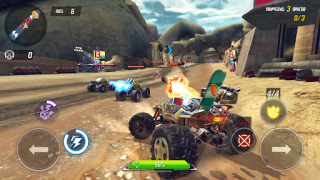 Herunterladen RACE: Rocket Arena Car Extreme Rennen für Android Bildschirmfoto 7