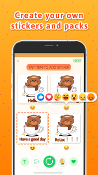 Herunterladen Personal Stickers-StickerMaker Kommunikation für Android Bildschirmfoto 2
