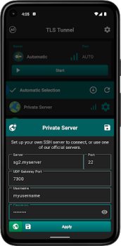 Herunterladen TLS Tunnel - Unbegrenztes VPN Werkzeuge für Android Bildschirmfoto 5