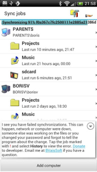 Herunterladen SyncMe Wireless Werkzeuge für Android Bildschirmfoto 6