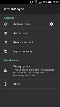 Herunterladen CardDAV-Sync free Arbeit für Android Bildschirmfoto 5