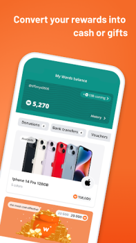 Herunterladen WeWard - die Walking-App Gesundheit & Fitness für Android Bildschirmfoto 2