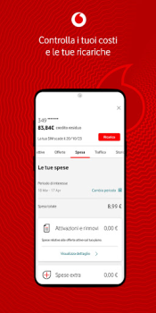 Herunterladen My Vodafone Italia Werkzeuge für Android Bildschirmfoto 2