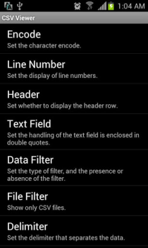 Herunterladen CSV Viewer Wirtschaft für Android Bildschirmfoto 2