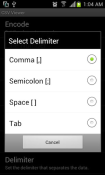 Herunterladen CSV Viewer Wirtschaft für Android Bildschirmfoto 3