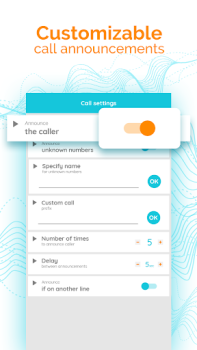 Herunterladen Caller Name and Message Announcer Werkzeuge für Android Bildschirmfoto 2