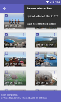 Herunterladen DiskDigger Fotorettung Werkzeuge für Android Bildschirmfoto 3