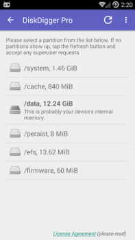 Herunterladen DiskDigger Fotorettung Werkzeuge für Android Bildschirmfoto 5