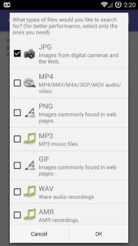 Herunterladen DiskDigger Fotorettung Werkzeuge für Android Bildschirmfoto 6