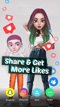 Herunterladen BOO 3D Avatar Soziales für Android Bildschirmfoto 7