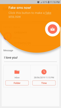 Herunterladen Fake Call and Sms Unterhaltung für Android Bildschirmfoto 2