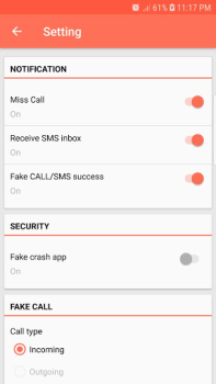 Herunterladen Fake Call and Sms Unterhaltung für Android Bildschirmfoto 3