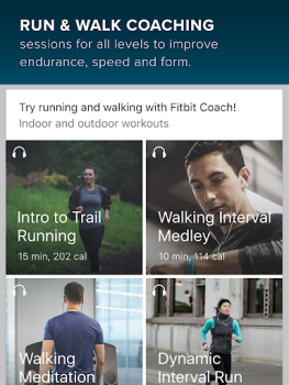 Herunterladen Fitbit Coach Gesundheit & Fitness für Android Bildschirmfoto 2