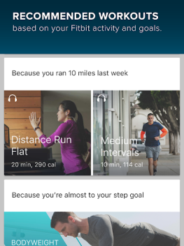 Herunterladen Fitbit Coach Gesundheit & Fitness für Android Bildschirmfoto 5