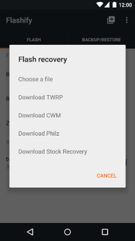 Herunterladen Flashify (for root users) Werkzeuge für Android Bildschirmfoto 2