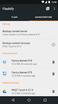 Herunterladen Flashify (for root users) Werkzeuge für Android Bildschirmfoto 3