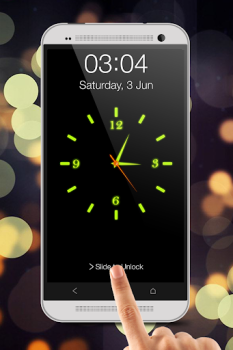 Herunterladen Glowing Clock Locker Personalisierung für Android Bildschirmfoto 4