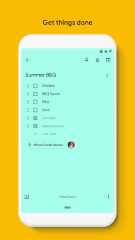 Herunterladen Google Notizen Arbeit für Android Bildschirmfoto 2