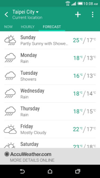 Herunterladen HTC Wetter Wetter für Android Bildschirmfoto 3
