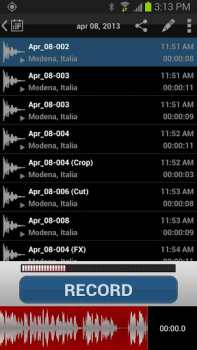 Herunterladen iRig Recorder FREE Musik und Audio für Android Bildschirmfoto 3