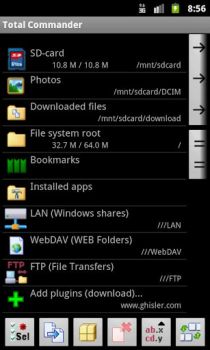Herunterladen LAN-Plugin für Total Commander Werkzeuge für Android Bildschirmfoto 2