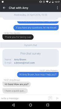 Herunterladen LiveChat Wirtschaft für Android Bildschirmfoto 3