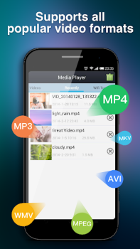 Herunterladen Media Player Video-Player und -Editoren für Android Bildschirmfoto 2