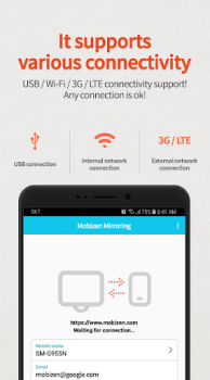 Herunterladen Mobizen Mirroring Arbeit für Android Bildschirmfoto 3