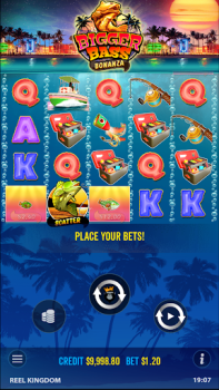 Herunterladen Bigger Bass Bonanza Slot Game Kasino für Android Bildschirmfoto 2