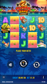 Herunterladen Bigger Bass Bonanza Slot Game Kasino für Android Bildschirmfoto 3