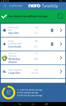 Herunterladen Nero TuneItUp | Boost & Clean Werkzeuge für Android Bildschirmfoto 2