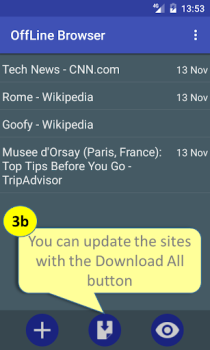 Herunterladen Offline Browser Kommunikation für Android Bildschirmfoto 4