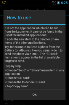 Herunterladen Send to SD card Werkzeuge für Android Bildschirmfoto 4