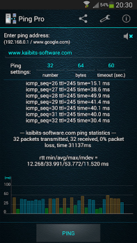 Herunterladen Ping Pro Werkzeuge für Android Bildschirmfoto 3